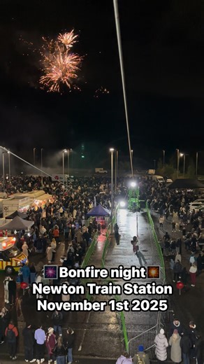 #bonfirenight #fireworks #zipline #fireworksdisplay #trainstation | Mobile zip line hire