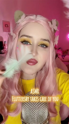 Fluttershy takes care of you🦋🐴 #asmr #tingles #visualtingle #asmrsleep #relax #triggersforsleep