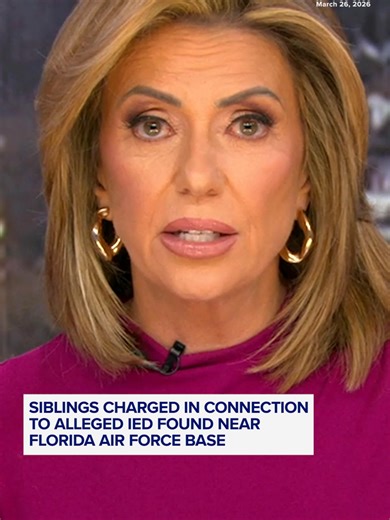 The FBI has announced charges against a brother and sister in connection with an alleged improvised explosive device that was found near the visitors center at MacDill Air Force Base in Florida last week. #Florida #FBI #AirForce #news #ABCNews