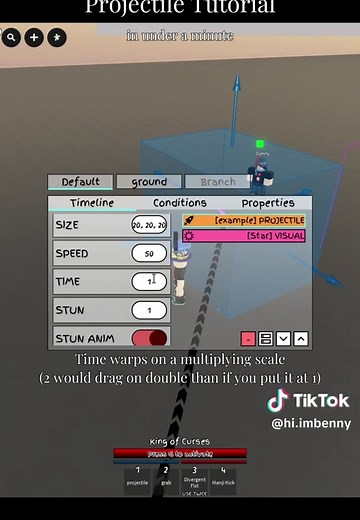 Slow down if you need 😭 geniunly eating good this update || projectile jjs skill builder tutorial #roblox #jujutsushenanigans #jjs #skillbuilder #viral