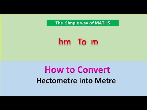 Conversion of hectometer to meter - hm to m