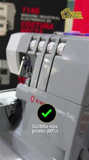 The Singer HD0405S overlock machine overlocks and cuts simultaneously with 2, 3, or 4 threads. #c...