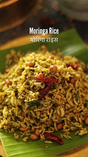 Malvika Hada Kumar | Recipe Developer on Instagram: "Moringa Rice 🍃🪴, is a great way to include moringa in your diet. And if you love tamarind rice or lemon rice, then you will love this one too. It is also a great Lunch box recipe, that can be packed with yogurt and a side of salad.😍 This recipe needs a moringa podi, that you can prepare beforehand and store, so that this rice comes together in under 15 minutes.😊 Also, this is also a great way to use up your leftover rice. Actually this one