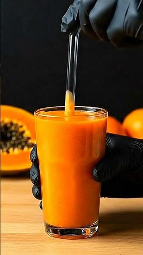 Papaya Orange Smoothie Recipes 🍊 For skincare & Refreshing!