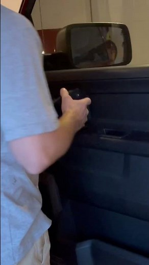 Ram 1500 door panel and mirror removal #shorts