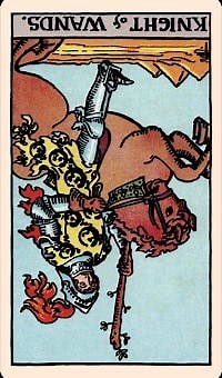 Knight of Wands Reversed Tarot Meaning | Elliot Oracle