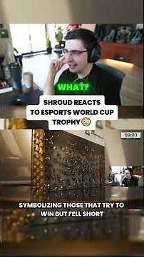 Shroud is completely wowed by the Esports World Cup Trophy System