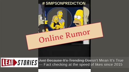 Fact Check: Simpsons Did NOT Predict Coldplay Kiss Cam Controversy | Lead Stories