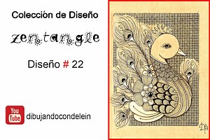Zentangle Art paso a paso diseño #22