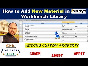 Adding New Material with Custom Properties in ANSYS