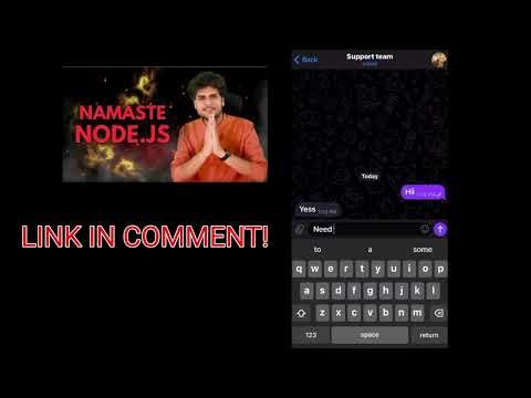 Namaste node.js telegram link free download| how to download namaste node.js complete course free