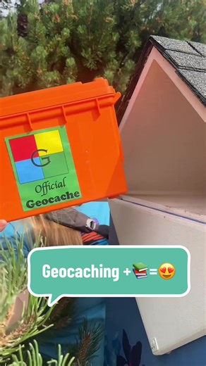 😉 Take a book, leave a book… find a cache 😉 🎥: giacaches. #geocaching #geocache #booktok #explore #fyp