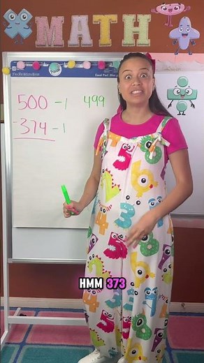 Subtracting across zeros #mathlessons #subtraction #elementarymath