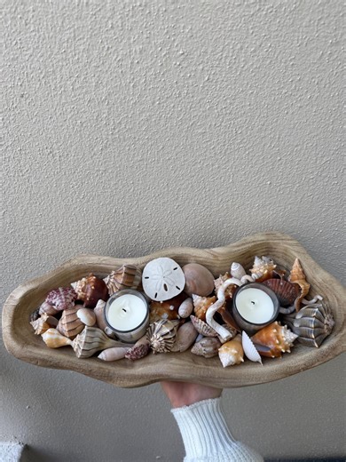 Seashell Centerpiece - *candles Not Included* - Etsy