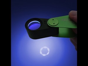 GemTrue Diamond Loupe 10x Magnification with Rechargeable LED & UV Light for Professional Inspection