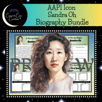 Sandra Oh AAPI Biography Research Bundle | Timeline & Graphic Organizers