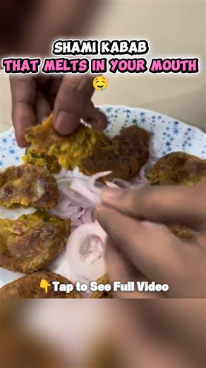 FOR FULL VIDEO CLICK HERE 👆Homemade Shami Kabab 🤤 | KitcheninDiaries #cooking #shamikabab