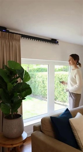 motorized blinds #smartblinds #smarthome #homeimprovement #windowtreatments #fyp