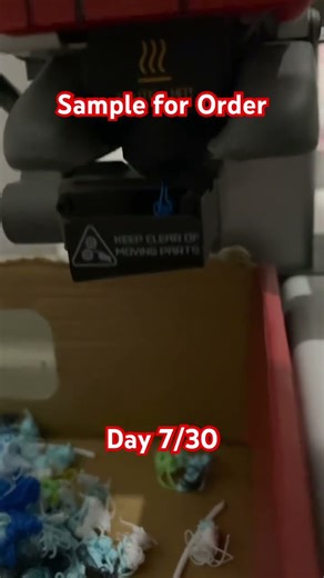 Day 7 3D Printed Cartoon Keychain – Sample for Orders 🔑