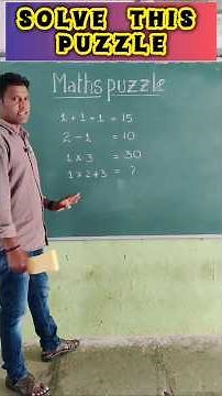 Solve this maths puzzle #maths #puzzle #solvingpuzzles #puzzlesolving #shorts