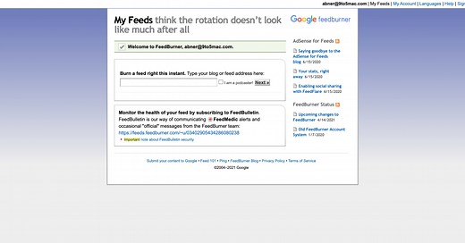 Google updating FeedBurner infrastructure, email subscriptions going away