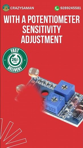 LDR Sensor Module | LM393 Photosensitive Light Dependent Resistor #ldrsensor #ldr #sensormodule