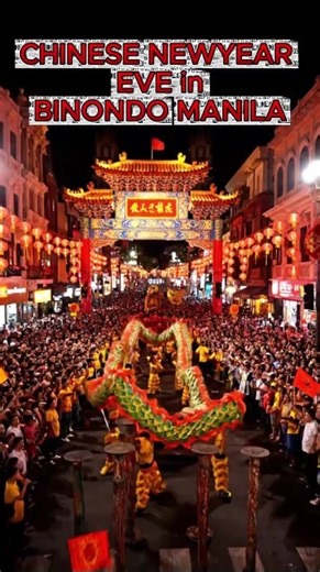 BINONDO Chinese New Year’s Eve Countdown 2026 in Manila 🇵🇭🐎#walkingtour #chinatown #chinesenewyear