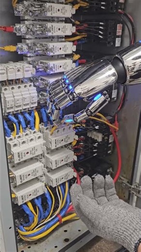 Electrical panel testing by robot #automobile #aviation #funny