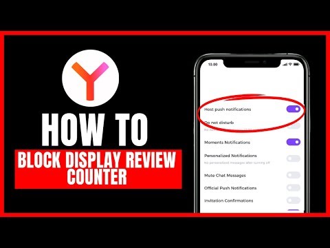 How to block display review counter on Yandex Browser