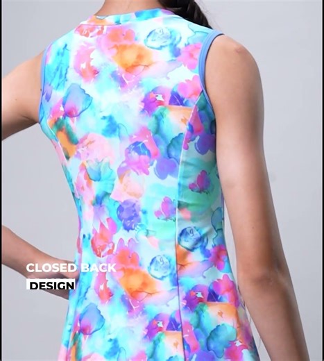 Speedo India Girl’s Endurance10 Printed Closedback Swimdress with Boyleg