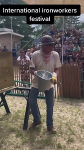 Old school rivet demo #ironworkers #bluecollar #construction #reels #roughiron55 #oldschool #internationalironworkersfestival | Rough_iron