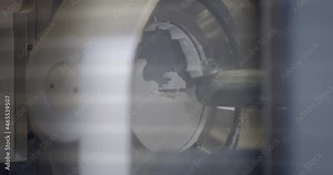 Manufacturing of dentures by computer milling. Dental laboratory. Manufacture of dentures and implants.