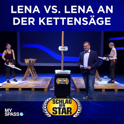 Fitness liegt beiden Lenas, Lena Gercke und Lena Meyer Landrut, am Herzen. Aber Gewichte schätzen fällt trotzdem schwer. Schlag den Star geht am Samstag weiter! Wie immer um 20:15 Uhr, live auf ProSieben. Mit dabei Ruth Moschner und Alexander Herrmann. | Schlag den Star