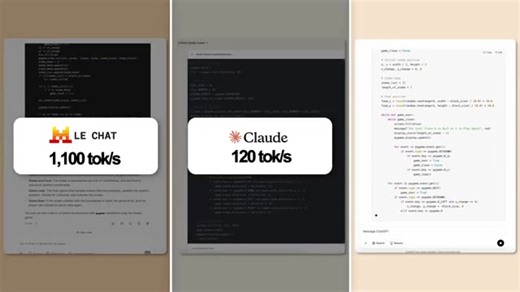 TEST RAPIDITE entre LE CHAT vs CLAUDE vs CHATGPT momba ny famoronana jeu @ Python | Madagascar pros et amateurs en informatique