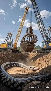 56K views · 126 reactions | The excavator dug up a giant python nest #giantpython | Viral page | Facebook