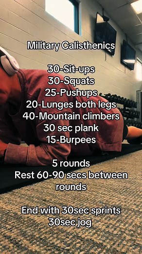Military Calisthenics Workout Routine for Strength