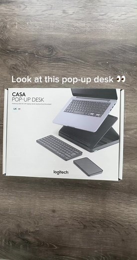 This Pop-Up Desk is a first-of-its-kind product from Logitech! 👩‍💻✨The Casa is a space-saving solution for remote workers designed to support most laptops — from 10-inches to 17-inches. The premise is simple: an all-in-one workstation housing a wireless Bluetooth trackpad and keyboard that doubles as a laptop stand. For now it's only on sale in the UK, Australia, and New Zealand — with plans to extend to other markets “at a later date”. Check out our full review on Tom’s Guide. #popupdesk #log