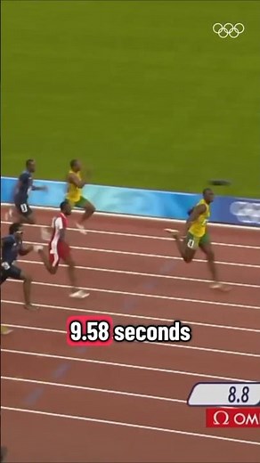 FASTEST 100m Sprint in History ⚡ Usain Bolt’s UNBEATABLE World Record #shorts