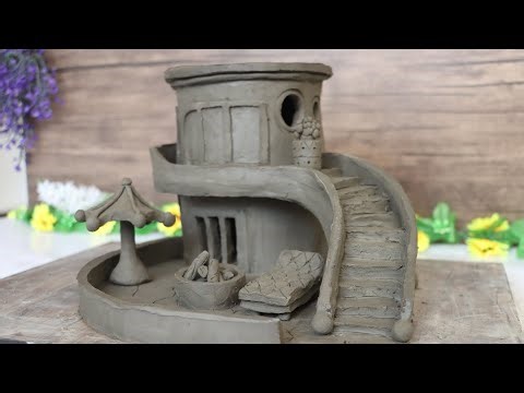 Turned Simple Clay Into a Beautiful Tiny House ✨