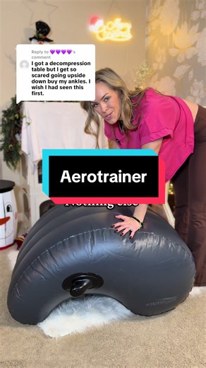 Replying to @💜💜💜💜 @Dr. Erin Cooper this Aerotrainer stretches and decompresses my spine so good! @AeroTrainer #backstretch #lowbackpainrelief #aerotrainer #stretchesforbackpain #tiktokshopholidayhaul