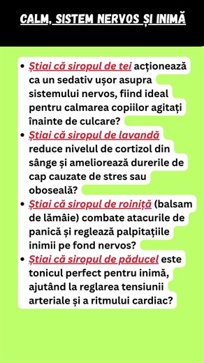 Liniște pentru minte și inimă: Remedii dulci contra stresului și palpitațiilor 🧠