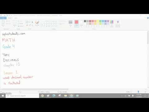 Math, Grade 4, January 05, Decimals
