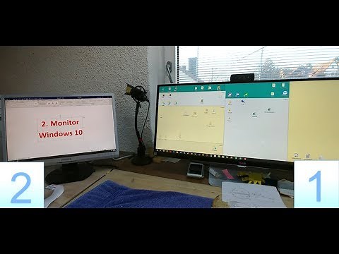Windows 10 mit 2.Monitor erweitern und einstellen. HDMI, DVI, DisplayPort