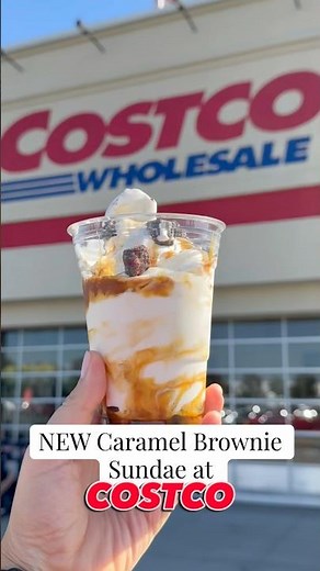 NEW Caramel Brownie Sundae at Costco! #costco_empties #costcofinds #costco #costcofoodcourt