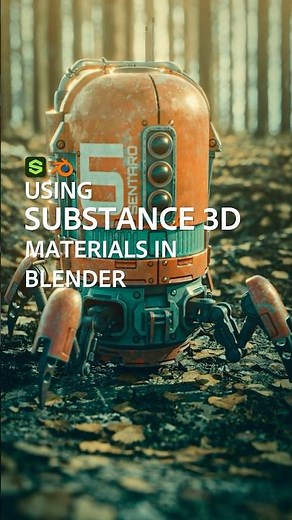 Using Substance materials in Blender. #blender #substancepainter