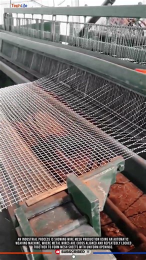 Innovation Wire Mesh Weaving Machine for High Speed Steel Net Production #tech