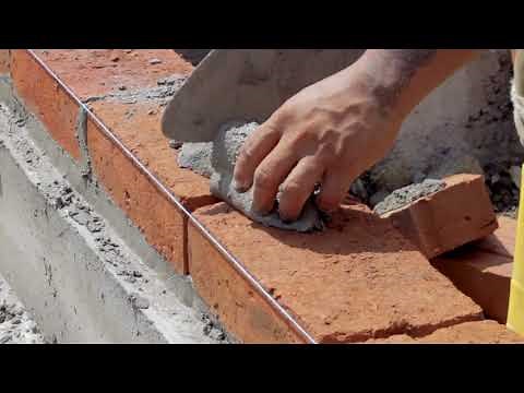 Maçonnerie chaînée 08 de 11: Murs en maçonnerie chaînée