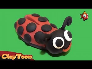 Ladybird - Ladybug - Polymer clay tutorial | دعسوقة (خنفساء) - تشكيل صلصال للأطفال