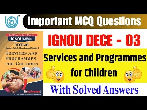 IGNOU DECE 03 Important Questions || IGNOU DECE 3 MCQ For Dec 2025 Exam || DECE 03 Exam Pattern