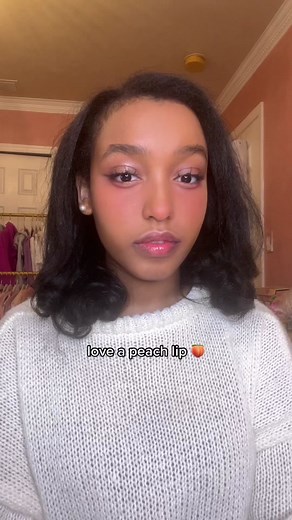 peach lips are so fun and vibrant!! i rlly love them #makeup #lipcombo #lipgloss